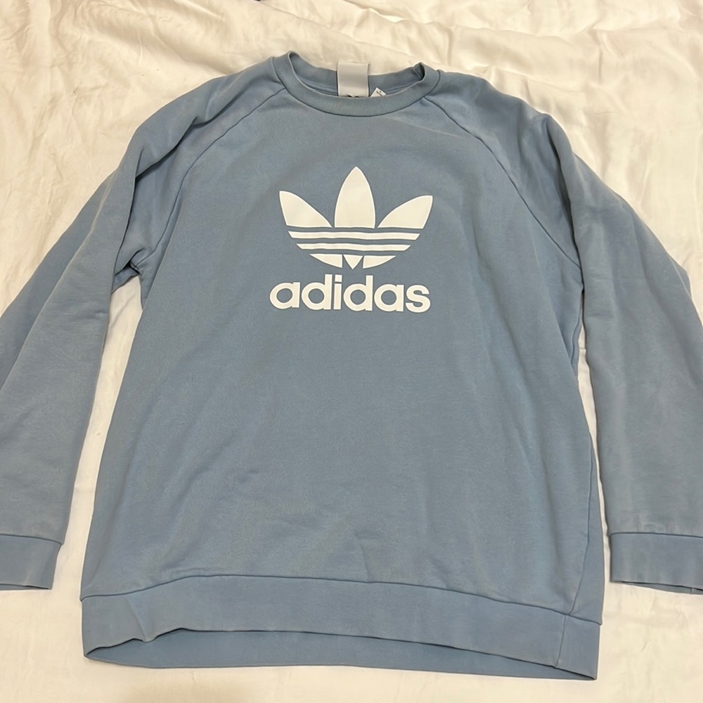 Adidas Powder-blue Sweatshirt XL